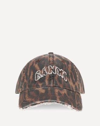 Ganni Ocelot leopard Cap Female UNI