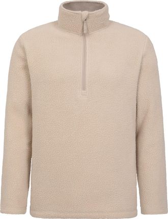 Mountain Warehouse Heren Ted Borg Half Zip Fleece Top (Beige)