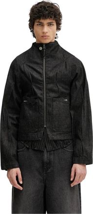 Ader Error Pintuck Denim Jas - Heren - Zomerjassen - Zwart - M - Denim - Jassen