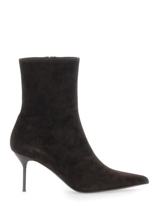 PARIS TEXAS Brown Suede Ankle Boots