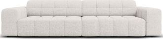 BLOOMINGLOFT 4-Sitzer Design Sofa Chicago mit Chenille-Bezug