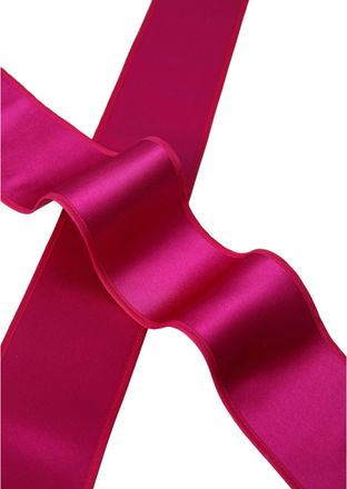 Dolce & Gabbana Fuchsia Pink Silk Waist Women Belt