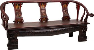 Wanderlust Deco Wanderlust Deco - Banco De Madera Marr&oacute;n 210x64x95