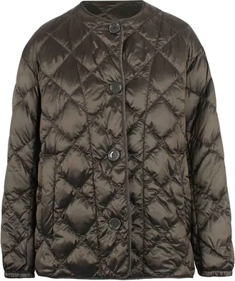 Max Mara Quilted anti-drip canvas down jacket