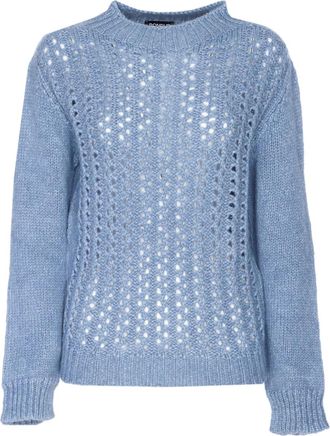 Dondup Maglione con ricamo - Blu