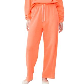 American Vintage Womens Izubird Joggers In Fluorescent Orangeade