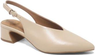 Gentle Souls Ginette Slingback Pump in Sand Leather at Nordstrom, Size 7.5