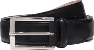 Scarosso Klassieke Riem - Heren - Riemen - Zwart - 115 CM - Leer - Accessoires