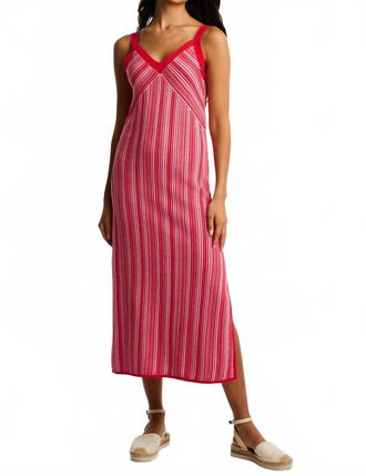 Lisa Todd Sun Kissed Dress In Lipstick Combo