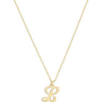 Set & Stones Gianna Initial Necklace in Gold /L at Nordstrom