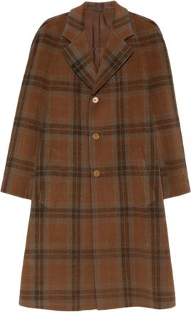 Romeo Gigli 1990s geruite jas - Bruin