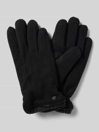 Eem Fashion Handschuhe mit Label-Detail in Black, Gr&ouml;&szlig;e L/XL