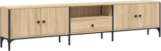 vidaXL Vidaxl - Mueble De Tv Caj&oacute;n Madera Ingenier&iacute;a Roble Sonoma 200x25x44 Cm