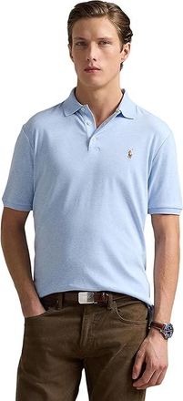 Polo Ralph Lauren Classic Fit Soft Cotton Polo Shirt Mens Clothing Office Blue Heather : XL