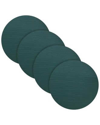 Fortessa Set Of 4 Strata Round Leather Placemats