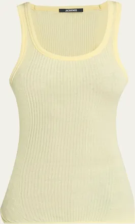 Jacquemus The Round Ribbed Tank Top