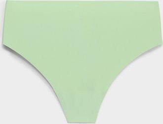 Miiyu Womens Stretch microfibre high-waist thong Recycled nylon