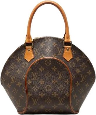 Louis Vuitton Pre-owned Ellipse PM - Dames - Vintage Handtas - Bruin - ONE Size - Leer - Vintage