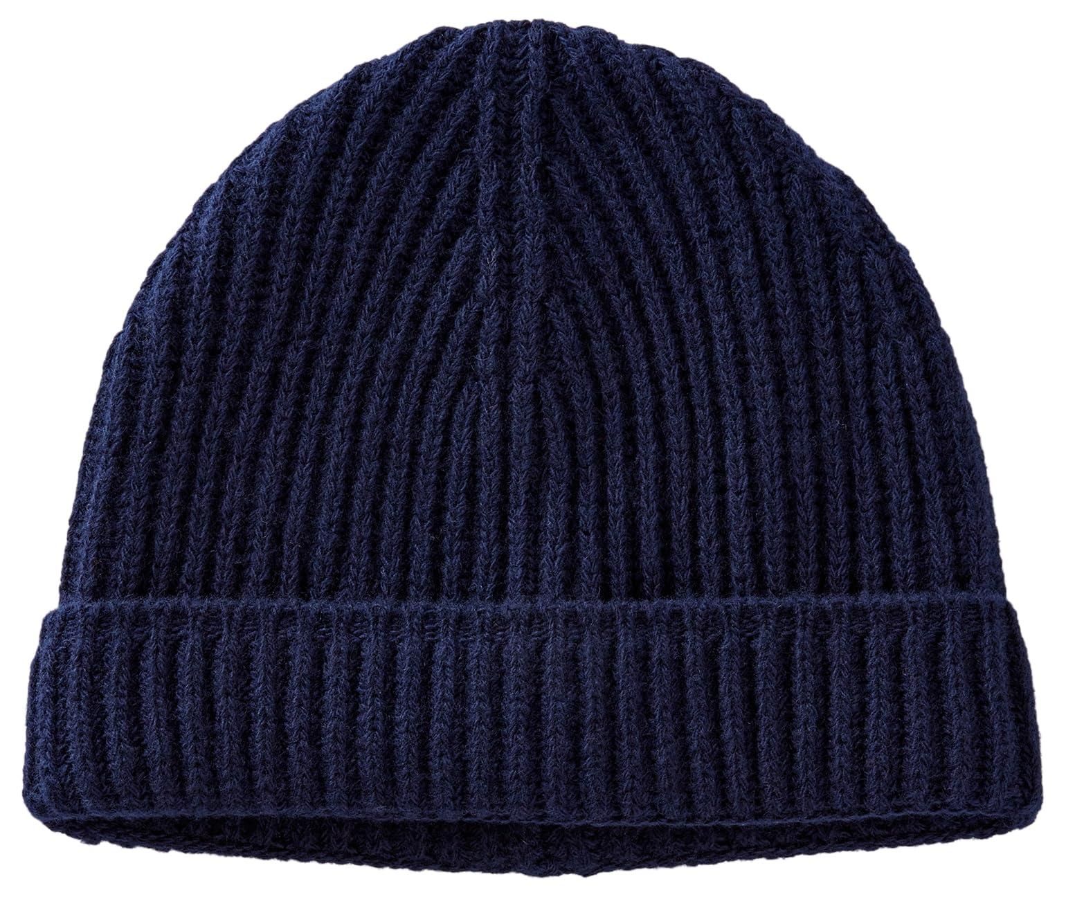 Beanie-Mütze Von United Colors Of Benetton Für Herren - 100% Reine Wolle, Warm & Stylisch, Größe 54, Schwarz