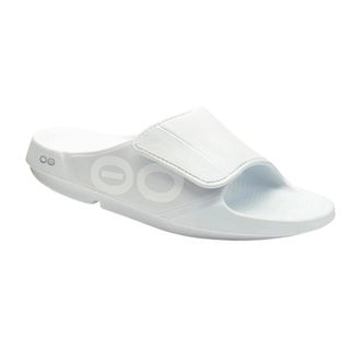 Oofos OOahh Sport Flex White 1550-WHITE Mens