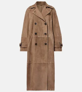 コート BRUNELLO CUCINELLI Women Trench Coats MG5019909 C2925 Brown Brunello Cucinelli Trench Coat - Brown - Women | MG5019909C2925