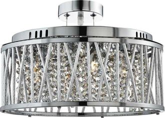 Searchlight Searchlight Elise - 5 Light Ceiling Pendant Chrome with Crystals, G9