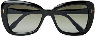 Tom Ford Eyewear oversize-frame sunglasses - women - Acetate - One Size - Black