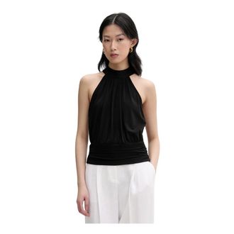 Gestuz Halter Neck Top - Dames - Tops - Zwart - Maat: S Poliester