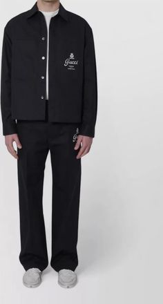 Gucci cotton twill overshirt long sleeves pockets