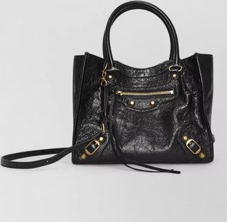 Balenciaga city mini tote lambskin shoulder bag