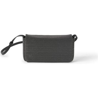 Brunello Cucinelli Precious flap bag in grained leather in Black at Nordstrom