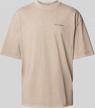 Pegador Oversized T-Shirt mit Label-Stitching in Taupe, Größe XXL