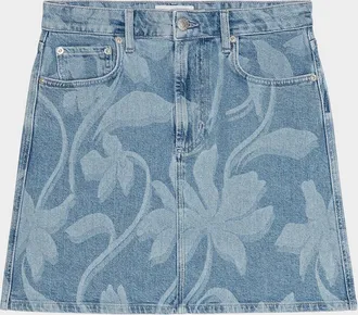 Rails Burbank Floral Denim Mini Skirt
