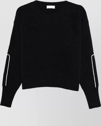 Roberto Collina ribbed merino wool embroidered crewneck sweater