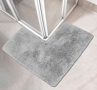 My Home Badematte »Sanremo, Badvorleger, Badezimmer Teppich, sehr weich« Höhe 30 mm rutschhemmend beschichtet fussbodenheizungsgeeignet schnell trocknend Badt