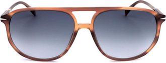David Beckham Mens Brown Rectangular Sunglasses DB 1159/S