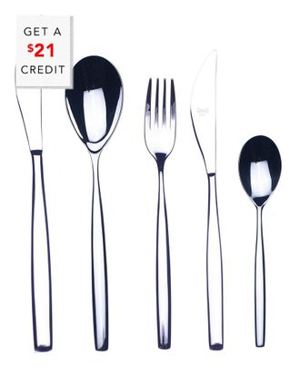 Mepra 20Pc Flatware Set With $21 Credit