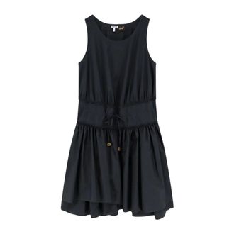 Loewe Dames, Jurken, Zwart, Maat: 2XS Katoen