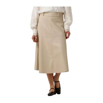 Bruuns Bazaar Dames, Rokken, Beige, Maat: XS Poliester