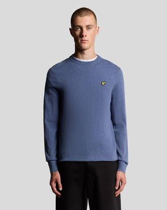 Lyle & Scott Lambswool Blend Crew Neck Sweater in Graystone Marl at Nordstrom, Size X-Large