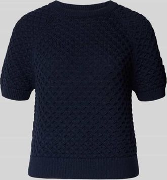 robe l&eacute;g&egrave;re Regular Fit Bluse in Strick-Optik in Marine, Gr&ouml;&szlig;e XL