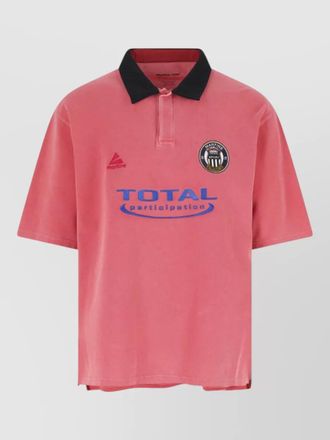 Martine Rose short sleeve polo shirt contrast collar