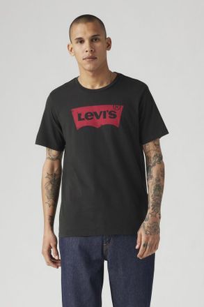 Levi's T-shirt con colletto a giro e stampa grafica - Uomo - S - Nero / Mineral Black