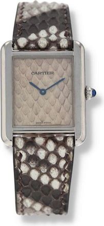 Cartier Pre-owned Cartier Tank Solo Python Pattern Dial Ladies Watch W5200020