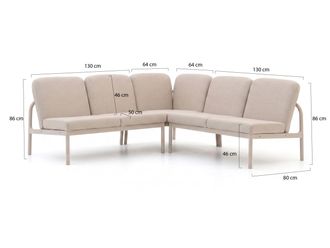 Manifesto Furniture Manifesto San Teodoro hoek dining loungebank 3-delig
