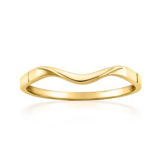 Ross-Simons Italian 10kt Yellow Gold Wave Ring