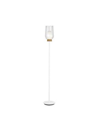 Mantra Mantra L&aacute;mpara De Pie De Cristal Nora El Champ - Blanco/madera, Negro/m&aacute;rmol, Oro/blanco