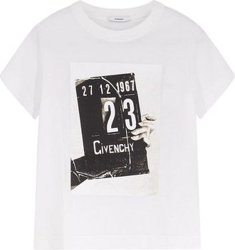 Givenchy Cotton T-Shirt With Front Print