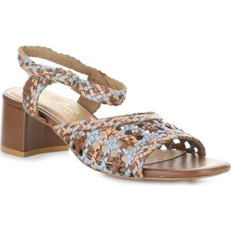 Bos. & Co. Wendi Ankle Strap Sandal in Tan Mix at Nordstrom, Size 10-10.5Us