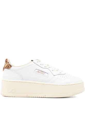 Autry White Lace Up Sneakers